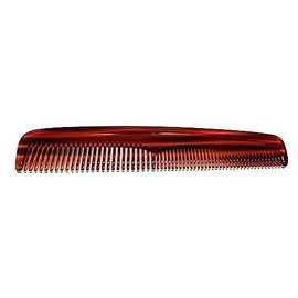 accuo Comb Sawn + Handmade – Approx. 16 cm – Normal + Wide Teeth Universal Comb Small Women's Comb Havana Brown (660)