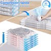 10 Piezas 80x60 cm Bolsas de Almacenamiento de Vacío,Bomba Eléctrica