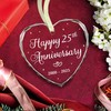 BSQUIELE Happy 25th Anniversary Ornament 2025-25th Wedding - 25th Anniversary