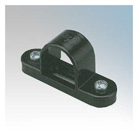 10 x 20MM Black Plastic PVC Conduit Saddles by Jegs