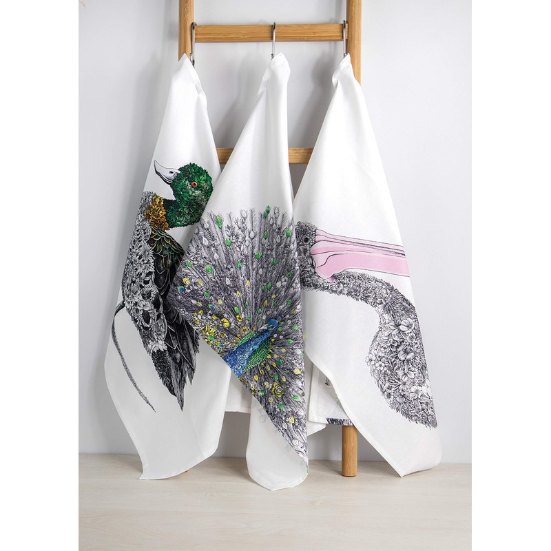 Maxwell & Williams Marini Ferlazzo Birds Printed Tea Towel with