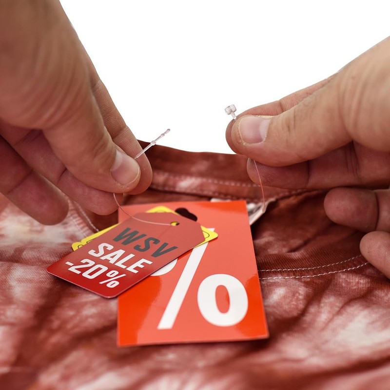 Safety Threads Loop Pins - Transparent, Robust for Labels and