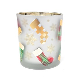 Yankee Candle Christmas Stockings and Snowflakes Small Tea Light/Votive Holder