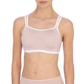 Natori Women's Yogi Contour Convertible Sport Bra, Light Mocha/Light Ivory, 32H