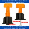 Tile Levelling System, Pack of 100, for 1.5-8 mm Joint