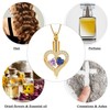 QGJNSGC Heart Urn Necklace for Ashes Cremation Jewellery, Double Heart