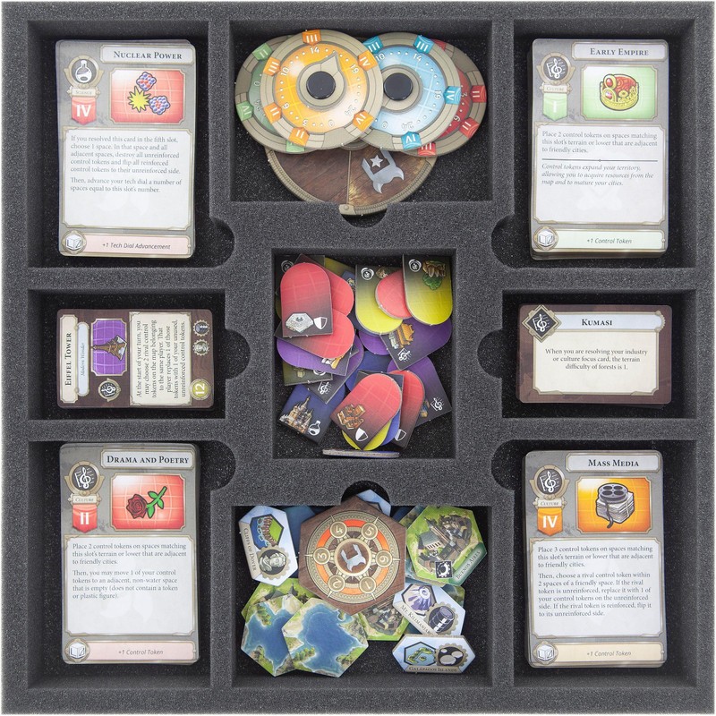 Feldherr Foam Set Compatible with Sid Meier's Civilization: A New