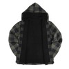 Yasumond Mens Warm Fleece Jackets Zip Up Plaid Flannel Sweatshirt