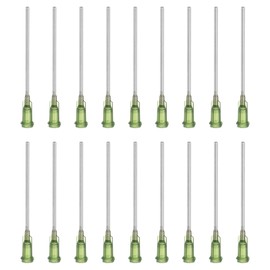 PATIKIL 14Ga Dispensing Needles, 18PCS 2 in Industrial Blunt Tip Dispensing Needle Syringes with Luer Lock Needle 2inch Long for Refilling Liquid Inks Adhesive Glue Oil, Dark Green