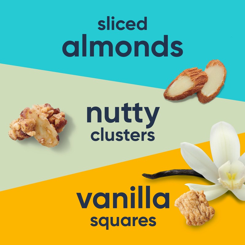 Ratio Trio Vanilla Almond Crunch Cereal, 10g Protein, Keto Friendly,