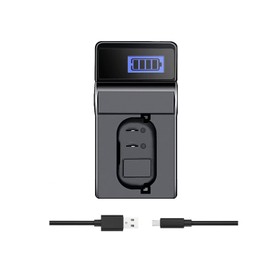 USB Travel Charger for Leica BP-SCL6 Battery (Compatible with Leica Q3)
