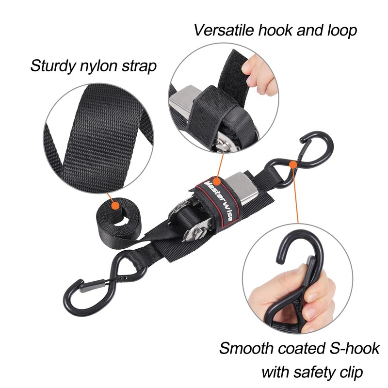 Masterwise Boat Trailer Straps, Boat Transom Tie Down Strap to