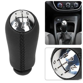 CGEAMDY Manual Gear Shift Knob Stick Head Shifter Lever Stick, Universal Shift Lever Shift Knob, Modification Manual Shifts Head Gears Leather Cover Shifter, Manual Transmission(Black)