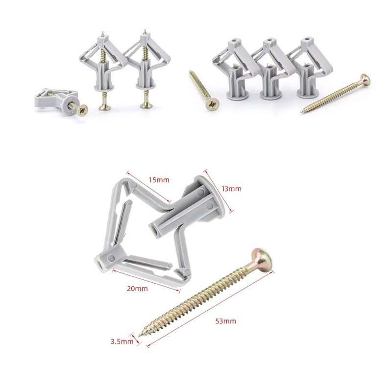 Multifunctional Fixing Clip Wall Plug Butterfly-Shaped For Plasterboard – Wall