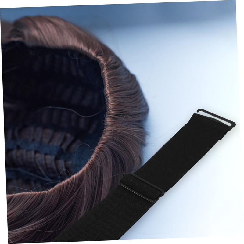 Mikinona Elastic Wig Headband 3pcs Wig Mesh Cap Adjustment Buckle