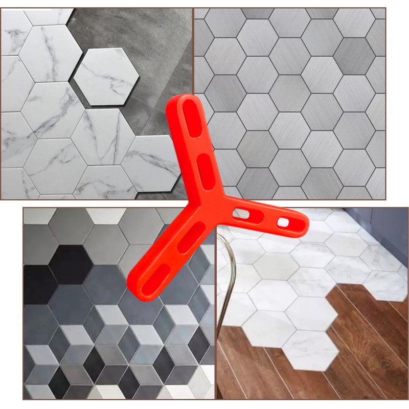 4.7mm (3/16") Hexagonal Tile Spacers 100 Pack Plastic Grout Spacers