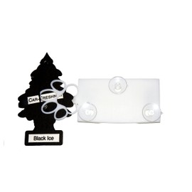 Free Thought Designs Pup Pass Toll Transponder Holder for New I-Pass and EZ Pass Plus Air Freshener 3 Point Mount - White, Made in The USA