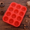 Zuvo Silicon Muffin Tray 12 Cups - Non Stick Baking
