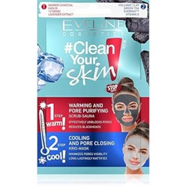 Eveline Cosmetics Cleanse your skin exfoliating sauna + Crio mask 2 x 5 ml, 10 ml