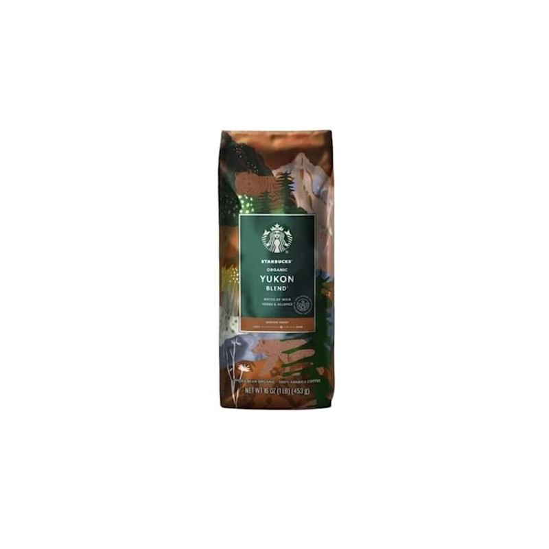 Starbucks Organic Yukon Blend 1 Pound Bag of Medium Roast