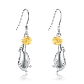 Capybara Dangle Earrings Sterling Silver Capybara Jewellery Gifts For Women