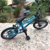 Teogneot Miniature Bicycle Model Desk Craft Collection Blue Metal Bicycle