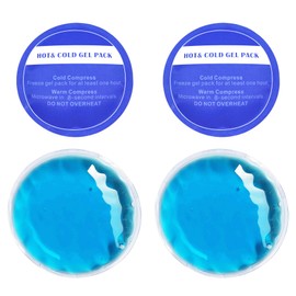 Ice Eye Patches for Puffy Eyes, Cooling Medical Eye Patch Pad Gel Pack Cover Eyepatch Cold Hot Therapy Eye Bags Dark Circles After Surgery Adult Kid (S2L2 PCS)