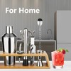 Arora 10Pcs Bartender Kit Bar Set, 24OZ Silver Cocktail Shaker