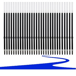AIYAYI 30 Pieces Pen Refills Ink Ballpoint Pen Refill 3.85 Inch Replacement Ink Refill Bulk for Retractable Pens Office School Supplies, Medium Point(Blue3.85)