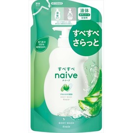 [Set of 2] Naive Body Soap (Aloe Extract Blended), Refill, 12.8 fl oz (380 ml)