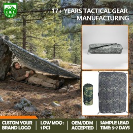 Wholesale Lightweight Tactical Camping Blanket Waterproof Thermal Poncho Liner for Outdoor AdventuresModel Number: 08183&18049 ACU