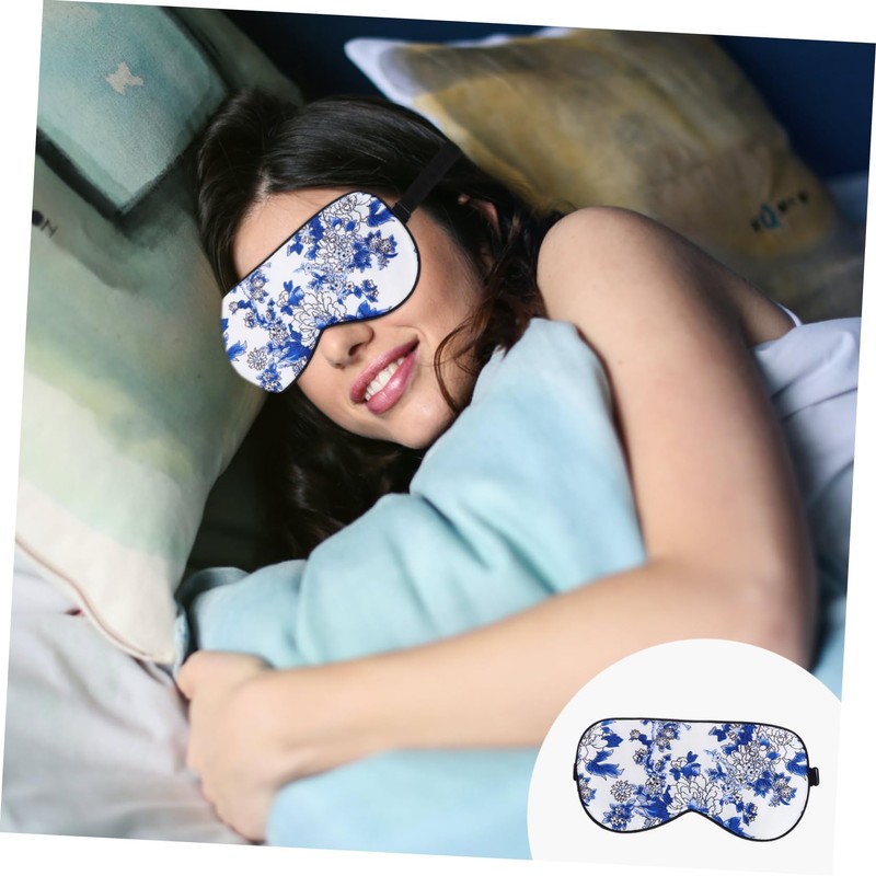 Ipetboom Elegant Eye Mask Soft Sleeping Blindfold for Travel Home