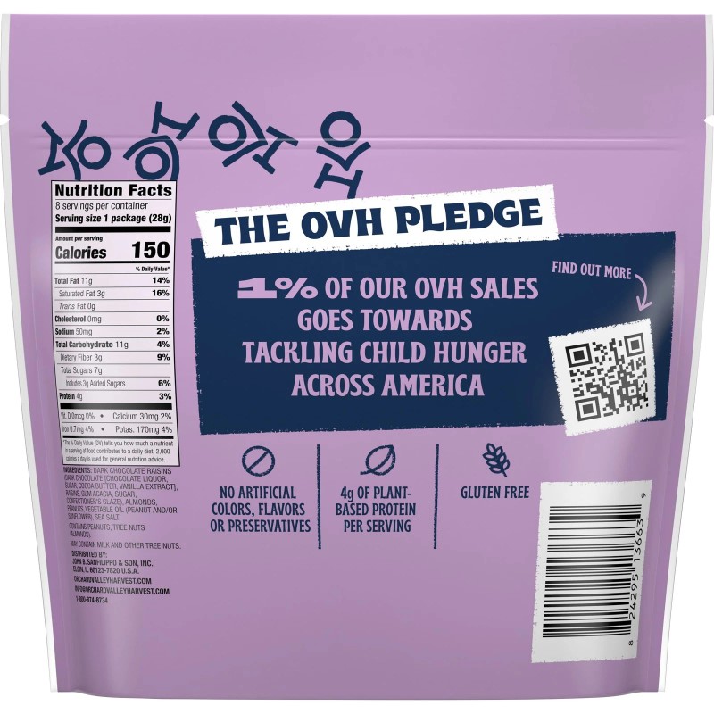 Orchard Valley Harvest Chocolate Raisin Nut Trail Mix Pack of