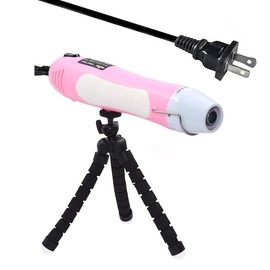 mofa Heat Gun For Crafts Epoxy Resin Bubble Remover 6.6Ft Power Cord Hot Air Gun With US Adapter Apply to Acrylic Painting Supplies Quickly To Dry Resin,Embossing Powder,Paint,Clay (Pink)