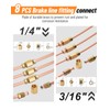 Racewill 25 ft 3/16" + 1/4" Copper Coated Brake Line
