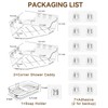 JNDETOP Corner Shower Caddy, 3-Pack Adhesive Shower Organizer with Soap