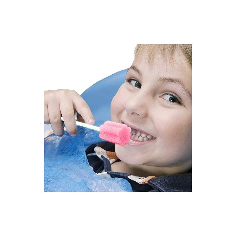 Munkcare Disposable Oral Swabstick Oral Care Foam Swabs, Individually Wrapped,