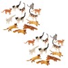 UST Plastic Cat Figures 24 Count - 2 Assorted Styles