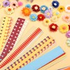 Woohome 143 PCS Paper Quilling Strips Flower Design Set Quilling