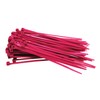 Pack of 100 Cable Ties Pink 100 mm x 2.5