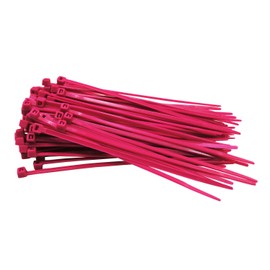 Pack of 100 Cable Ties Pink 100 mm x 2.5 mm Craftsman Quality Cable Ties Short 8.1 kg Tensile Force