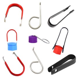 QISF 6 PCS Wheel Bolt Cap Cover Removers Tool Set,Tyre Nut Center Cover Cap Puller Tweezers Removal Tool,Bolt & Nut Covers Key for Cars