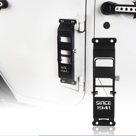 V8 GOD JK Wrangler Door Hinge Steps Foot Peg for Jeep Wrangler 2007-2018 JK & JKU- 1PC
