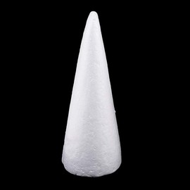 9-Pack Foam Cone Foam Materials Paint Decorative Styrofoam Cone for School and Science Modeling Projects, Thanksgiving Day Xmas Decors