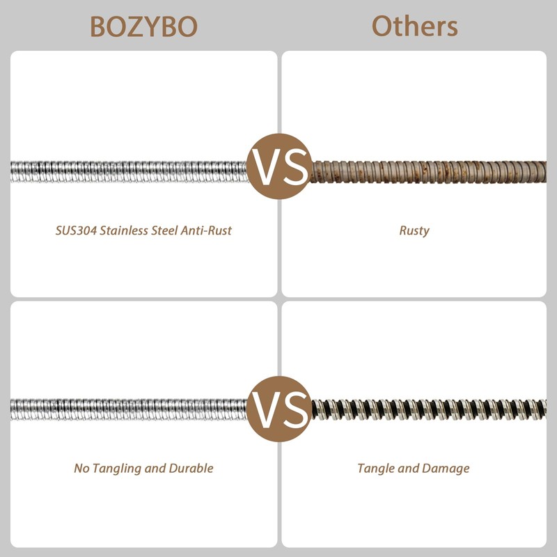 Shower Hose 71 Inches Extra Long Stainless Steel Shower Hose