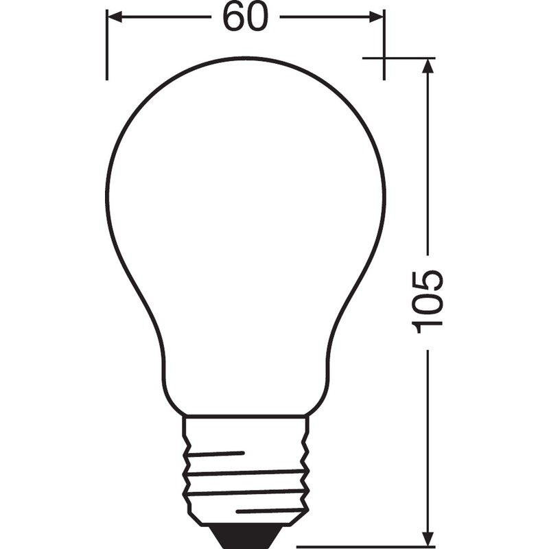 OSRAM LED Lamps, Classic Bulb, dimmable, 2.8 W, Other