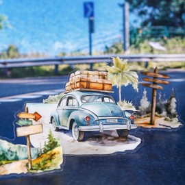 Scrapbooking Accessories Stickers Set, Travel Scenery Themed Scrapbook Stickers, 180 Pieces PET Aesthetic Stickers Decorative for Bullet Journal Accessories, Journal, Notebook, Photo Album (Travel