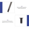 iplusmile 60pcs Case Fan Screw Kit Flat Head Tapping Screws