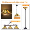 Capulina Tiffany Lamp Shade 12 Inches Wide Accessories Replacement Firecracker