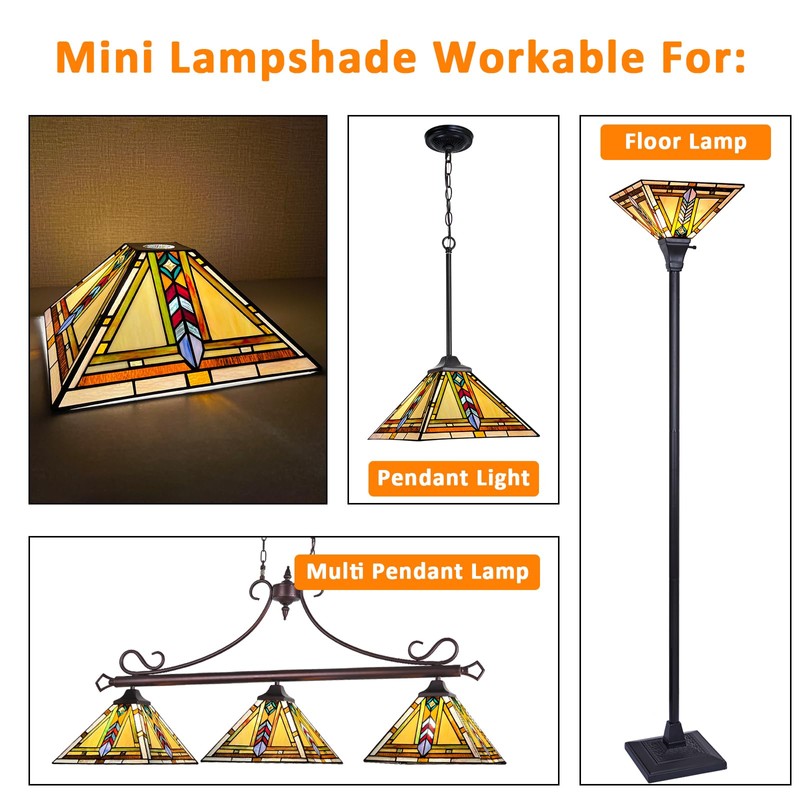 Capulina Tiffany Lamp Shade 12 Inches Wide Accessories Replacement Firecracker